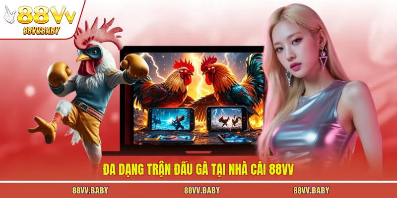 Đa dạng trận đấu gà tại nhà cái 88VV 
