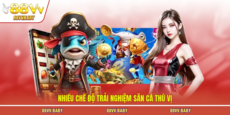 Nhiều chế độ trải nghiệm săn cá thú vị